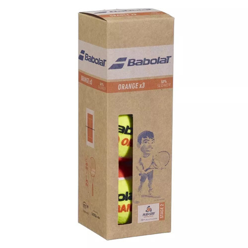 Boîte de 3 Balles Babolat Orange