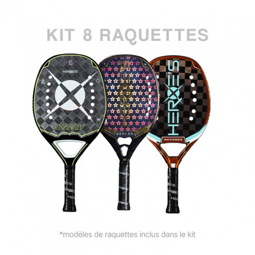 Lot de 8 raquettes de Beach Tennis Heroe's