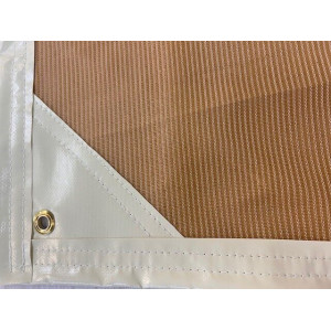 BRISE-VUE BEIGE HAUTEUR 1M50-FABRIQUE EN BRETAGNE - TARIF AU ML